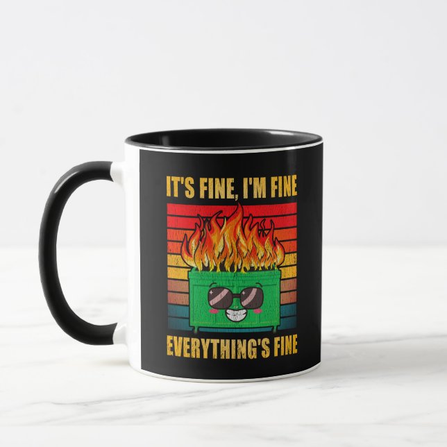 Caneca Está tudo bem jogado a fogo (Esquerda)