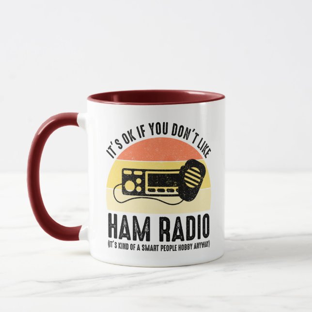 Caneca Está tudo bem se você não gosta do rádio do ham (Esquerda)