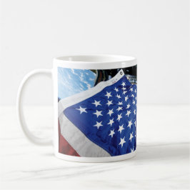 Caneca Estação Espacial Americana Flag Earth Orbit