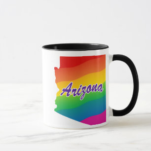 Caneca Estado da Arizona Arco-Íris