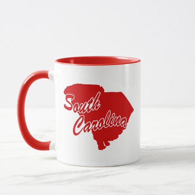 Caneca Estado da Carolina do Sul - Forma Red Mug (Esquerda)