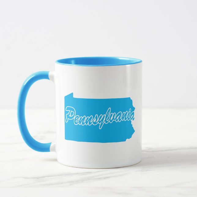 Caneca Estado Da Pensilvânia Shape Mug (Esquerda)