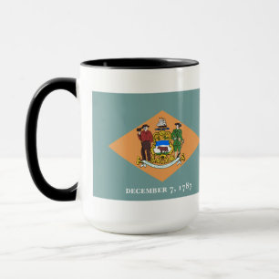 Caneca Estado de Bandeira de Delaware