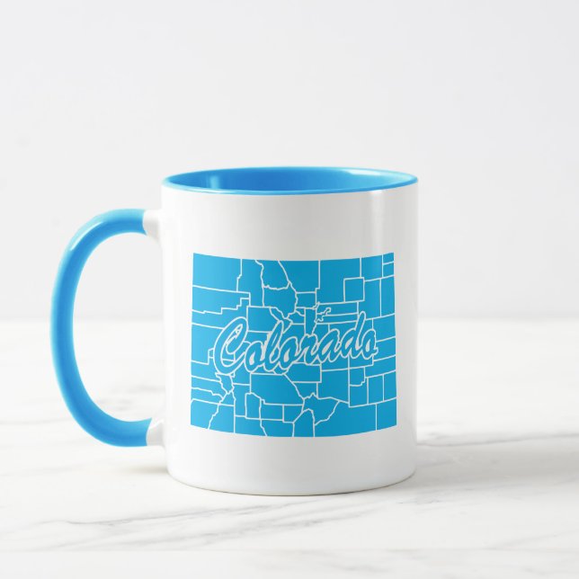 Caneca Estado De Colorado Shape Mug (Esquerda)