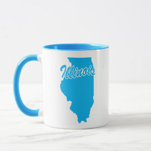 Caneca Estado De Illinois Shape Mug