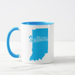 Caneca Estado De Indiana Shape Mug