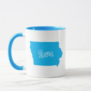 Caneca Estado De Iowa Shape Mug