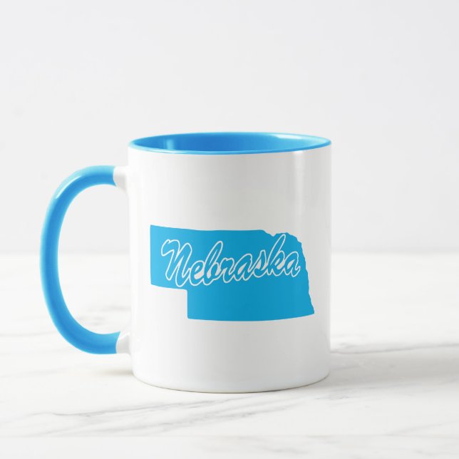 Caneca Estado De Nebraska Shape Mug (Esquerda)