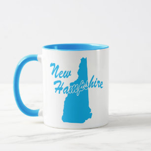 Caneca Estado De New Hampshire Shape Mug