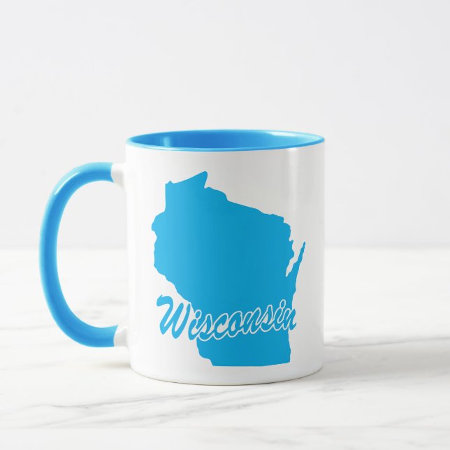 Caneca Estado De Wisconsin Shape Mug (Esquerda)