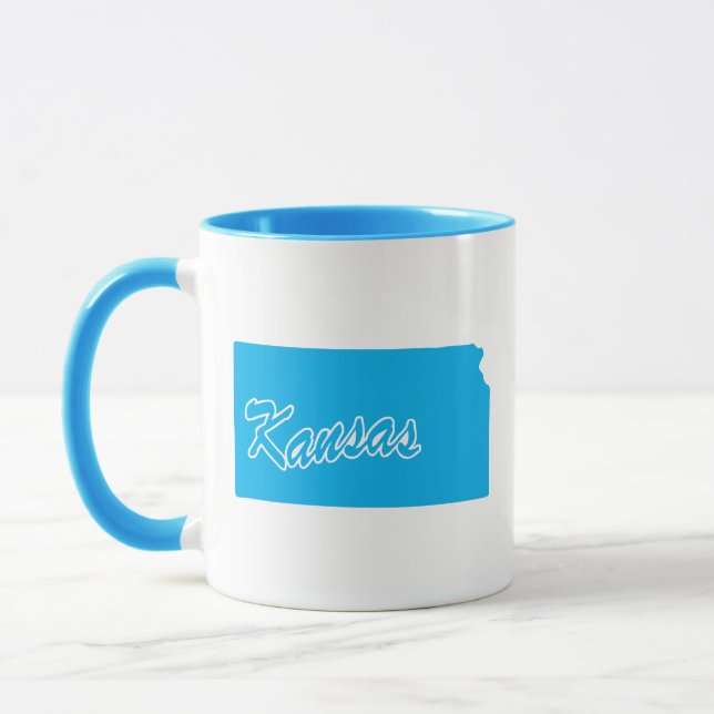 Caneca Estado Do Kansas Shape Mug (Esquerda)