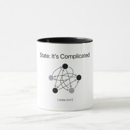Caneca Estado É Complicado Humor de Programador