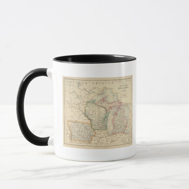 Caneca Estados de Michigan, Wisconsin e Iowa (Esquerda)