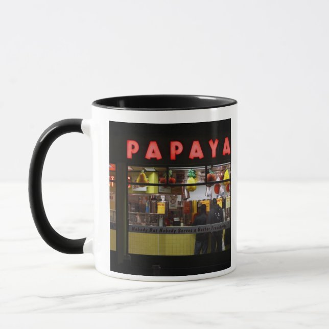 Caneca Estados Unidos, Nova York. Papaya Cinza: janela (Esquerda)