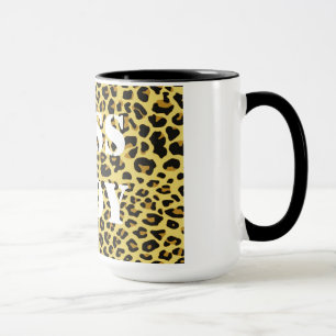 Caneca Estampa de Leopardo Dama Chefe