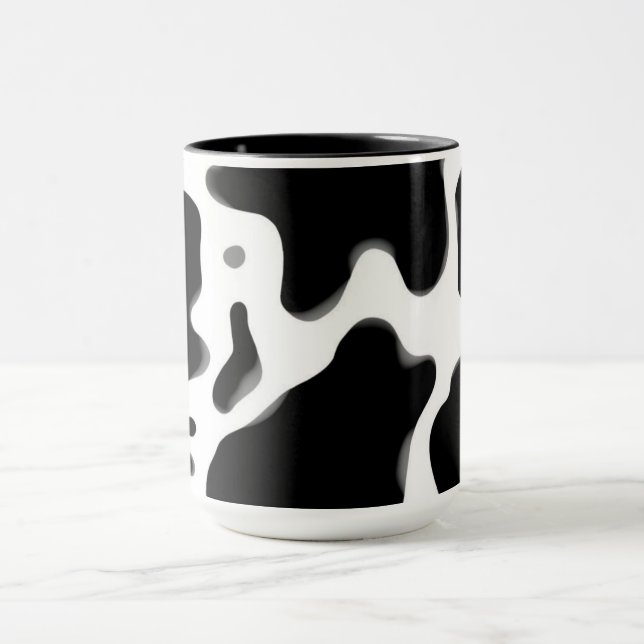 Caneca Estampa de Vaca Preto e Branco | Animal da Moda  (Centro)