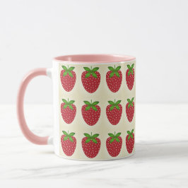 caneca estampada morango