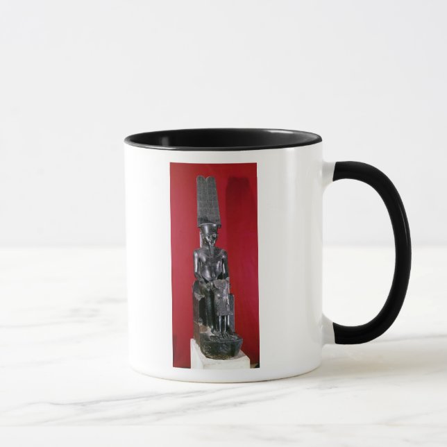 Caneca Estátua assentada da protecção do Amon do deus (Direita)