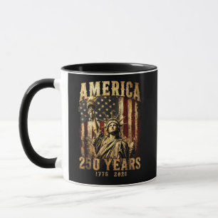 Caneca Estátua da Liberdade 250 Anos Aniversário de 250 a