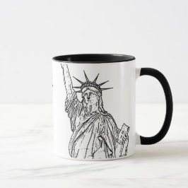 Caneca Estátua da liberdade do ~ da Nova Iorque