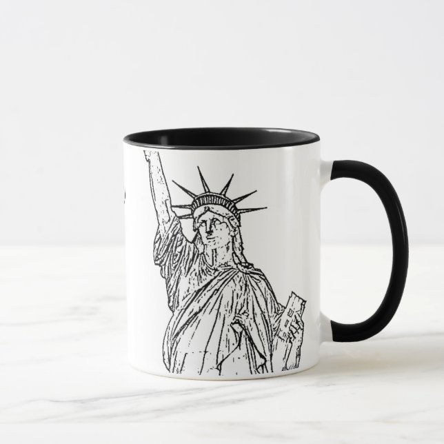 Caneca Estátua da liberdade do ~ da Nova Iorque (Direita)