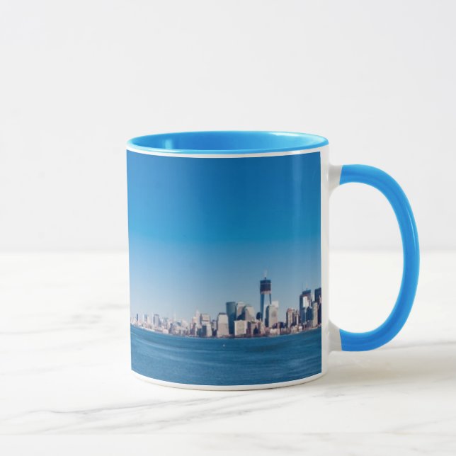 Caneca Estátua da liberdade, Rio Hudson e Manhattan (Direita)