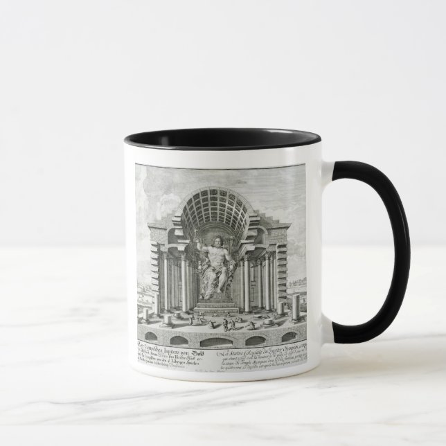 Caneca Estátua do olímpico Zeus, feita por Phidias no (Direita)