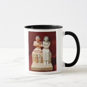 Caneca Estatueta do anão Seneb e de sua família