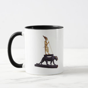 Caneca Estatueta do rei em cima de um leopardo
