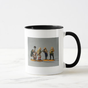 Caneca Estatuetas da caricatura dos músicos