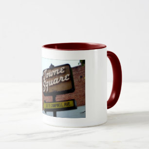 Caneca Este é Campbell CA, Towne Square Signage Mug