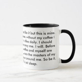 Caneca Este é meu café que esta é minha arma
