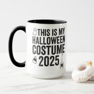 Caneca Este É Meu Figurino de Halloween 2025