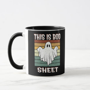 Caneca Este É O Boo Sheet Ghost Retro Halloween