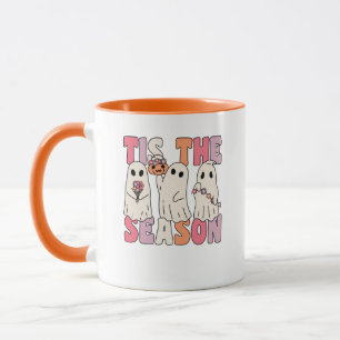 Caneca Este É O Fantasma De Groovy Com Flores Vintage