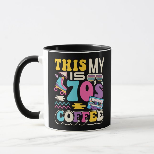 Caneca Este é o meu café com fantasia... retro... (Esquerda)