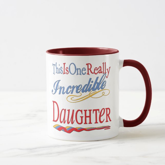 Caneca Este É Um Presente De Filha Incrível. (Direita)