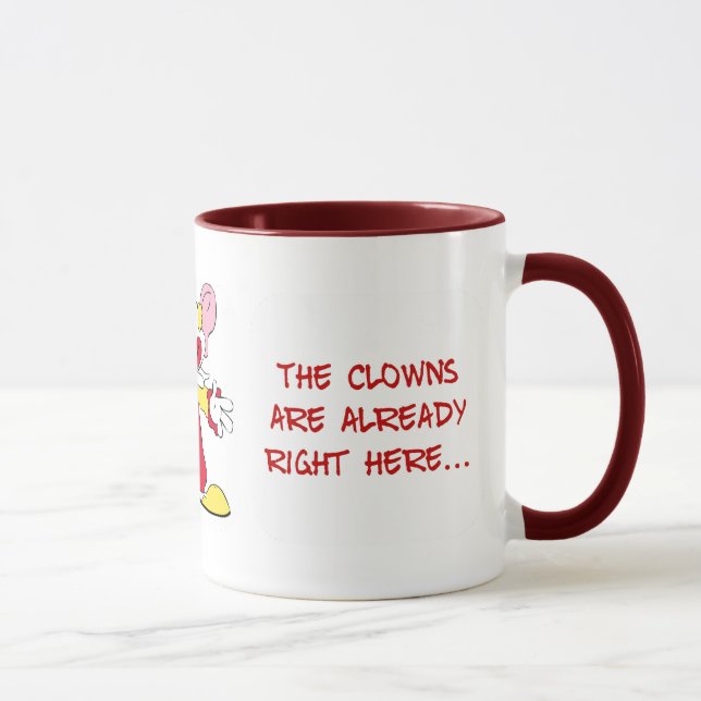 Caneca Este escritório é cheio de palhaços de circo (Direita)
