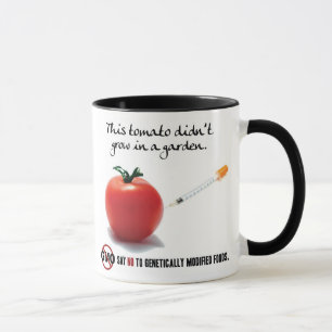 Caneca Este tomate não cresceu em um jardim. Diga NÃO a