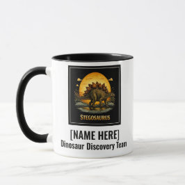 Caneca Estegossauro Dinossauro Pré-Histórico Lua
