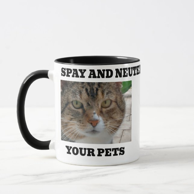 Caneca Esterilizar e Castrar Seus Animais de Estim (Esquerda)