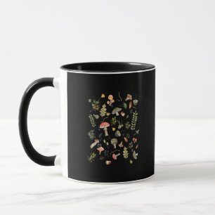 Caneca Estética Acadêmica Cottagecore Cogumelo Goblincore