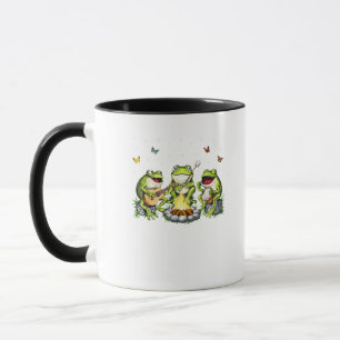 Caneca Estética Cottagecore Sapos Acampando Floresta Gobl