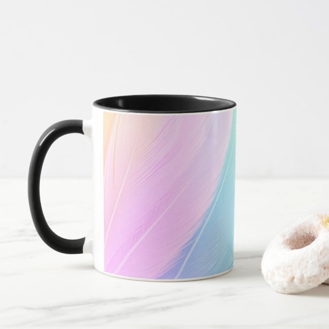 Caneca Estética de Pastel Suave (Com Donut)