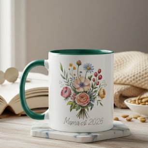 Caneca Estética Feminina Botânica Floral Mama