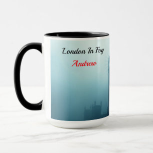 Caneca Estética Neo Deco Londres Vintage Neblina