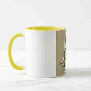 Caneca Estilo adesivo bonito Dinossauro
