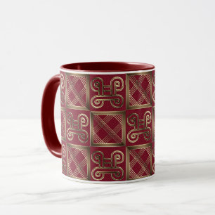 Caneca Estilo africano étnico Adinkra Simbols
