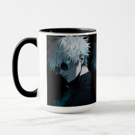 Caneca Estilo Anime – Personagem de Cabelo Branco 