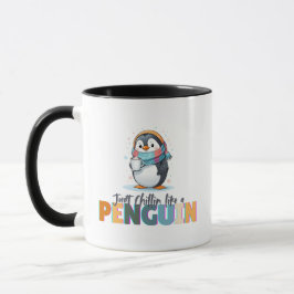 Caneca Estilo Cartoonista Apenas Calando Como Café Pingui